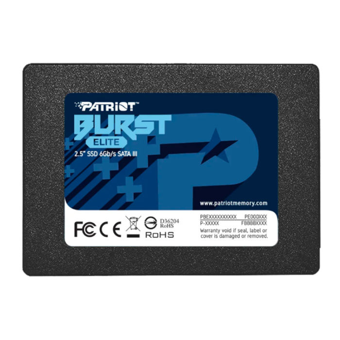 Твердотельный накопитель SSD 2.5" 480Gb Patriot Burst Elite PBE480GS25SSDR, SATA3