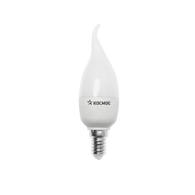 Лампа светодиодная LED Е14 3 Вт свеча на ветру 4500 К Экономка Космос Eco_LED3wCWE1445