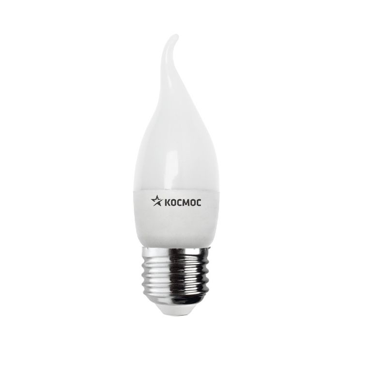 Лампа светодиодная LED Е27 3 Вт свеча на ветру 4500 К Экономка Космос Eco_LED3wCWE2745