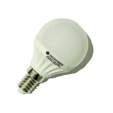 Лампа светодиодная LED Е14 3 Вт 45 мм 3000 К Экономка Космос Eco_LED3wGL45E1430