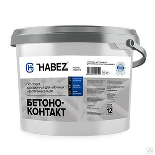 Грунтовка для повышенного сцепления HABEZ Бетоноконтакт 12 кг #1