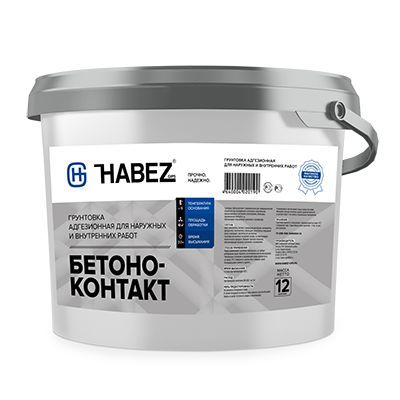 Грунтовка для повышенного сцепления HABEZ Бетоноконтакт 12 кг 1