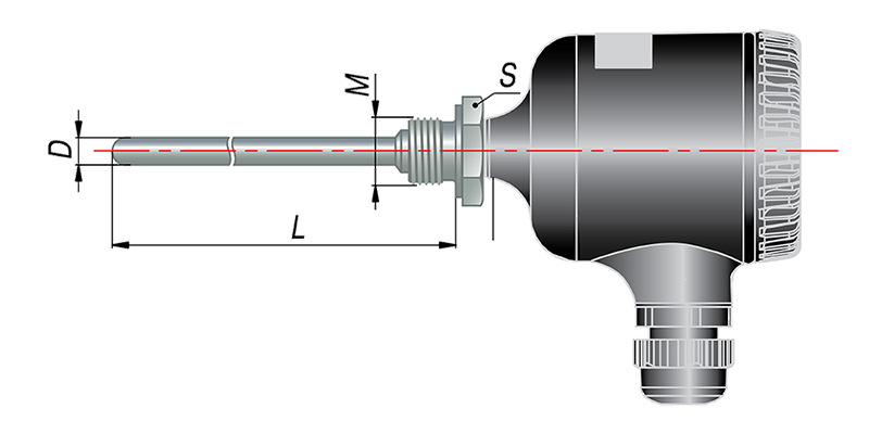 Термосопротивления с токовым выходом с металлической головкой дТС105М-МГ.И