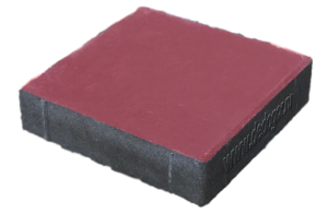 Плитка тротуарная для дачи «Квадрат» малый 200х200х60 мм, красный