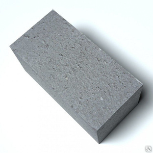 Кирпич бетонный одинарный 250х120х65 мм М125 цвет серый 
