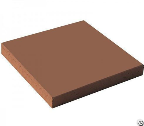Тротуарная плитка Гладкая 500х500х50 цвет коричневый