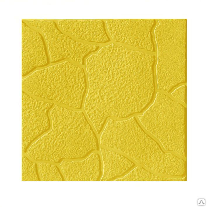 Тротуарная плитка Тучка 300х300х45 цвет жёлтый
