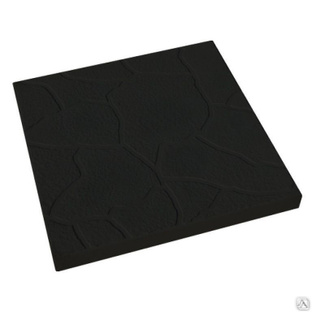 Тротуарная плитка Тучка 300х300х30 цвет чёрный 