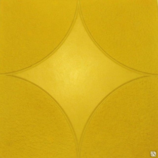 Тротуарная плитка Звезда 300х300х30 цвет жёлтый