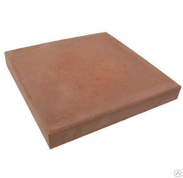 Тротуарная плитка Шагрень 300х300х50 цвет коричневый