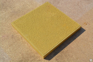 Тротуарная плитка Шагрень 300х300х30 цвет жёлтый