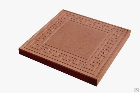 Тротуарная плитка Готика 300х300х30 цвет коричневый