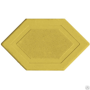 Тротуарная плитка Мозайка шестиугольная 235х140х45 цвет жёлтый 