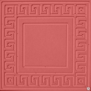 Тротуарная плитка Готика 300х300х30 цвет красный 