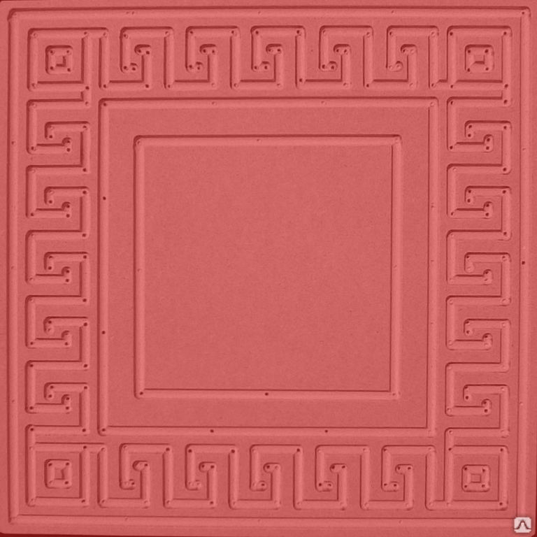 Тротуарная плитка Готика 300х300х30 цвет красный