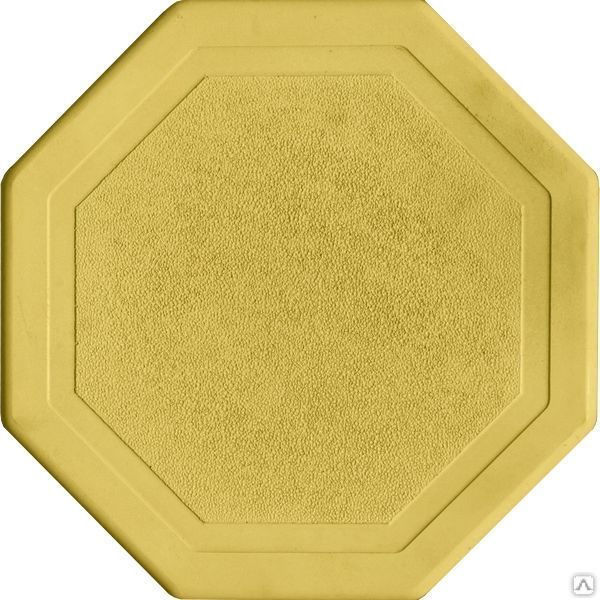 Тротуарная плитка Мозайка восьмиугольная 240х240х45 цвет жёлтый
