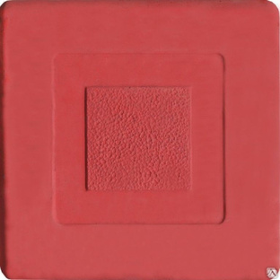 Тротуарная плитка Мозайка Квадрат 100х100х45 цвет красный 