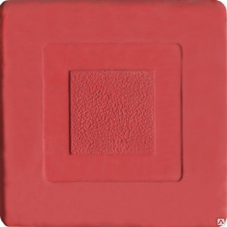 Тротуарная плитка Мозайка Квадрат 100х100х45 цвет красный