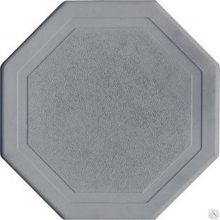 Тротуарная плитка Мозайка восьмиугольная 240х240х45 цвет серый 