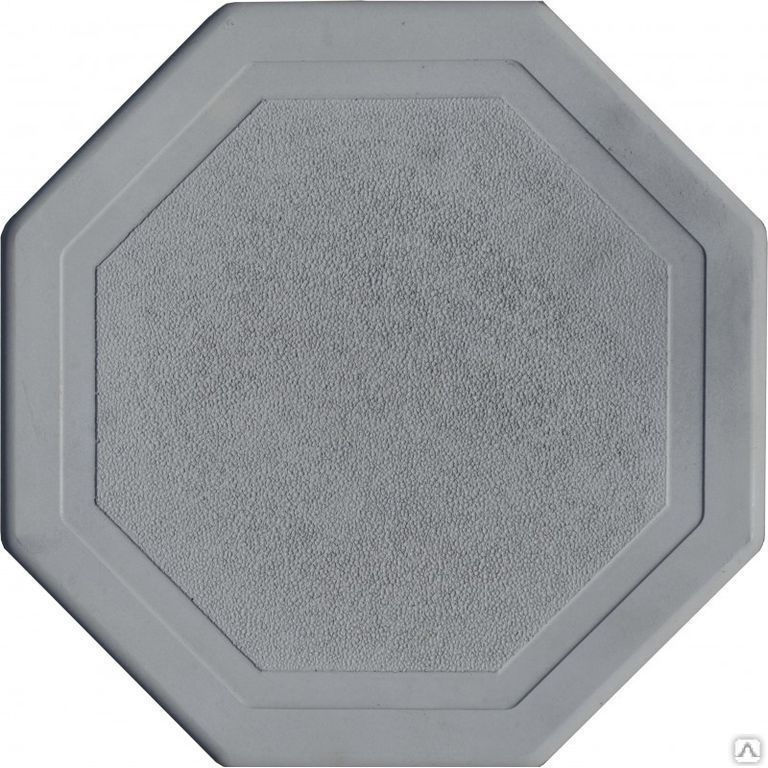 Тротуарная плитка Мозайка 8-угольник 240х240х45 цвет серый