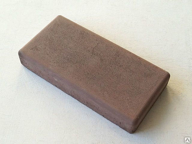 Тротуарная плитка Питер Прямоугольный 200х100х45 цвет коричневый