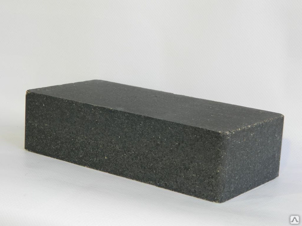 Кирпич бетонный полуторный 250х120х88 мм М125 цвет чёрный
