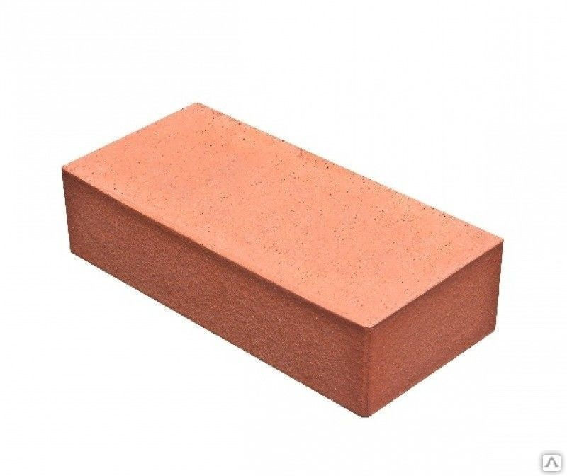Кирпич бетонный полуторный 250х120х88 мм М400 цвет красный