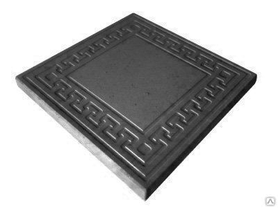 Тротуарная плитка Готика 300х300х30 цвет чёрный