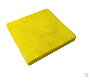 Тротуарная плитка Гладкая 300х300х30 цвет жёлтый