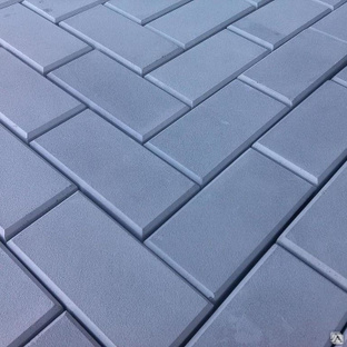 Тротуарная плитка Кирпич 100х200х55 цвет синий