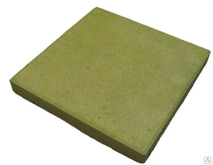 Тротуарная плитка Квадрат шагрень 500х500х60 цвет зелёный
