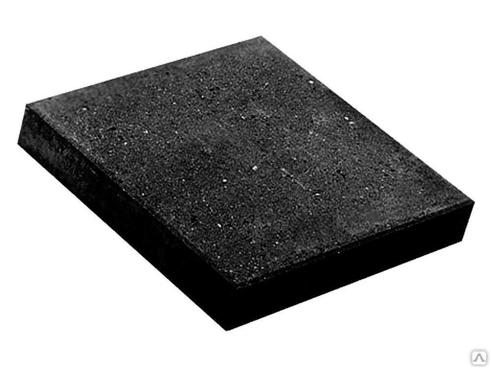 Тротуарная плитка Квадрат шагрень 500х500х60 цвет чёрный