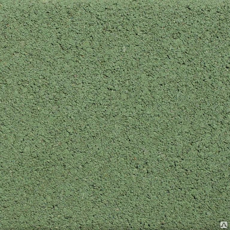 Тротуарная плитка Питер Квадрат 200х200х45 цвет зелёный