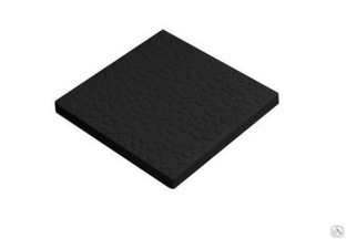 Тротуарная плитка Мелкая галька 300х300х30 цвет чёрный 