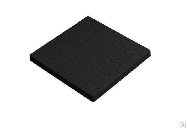 Тротуарная плитка Мелкая галька 300х300х30 цвет чёрный