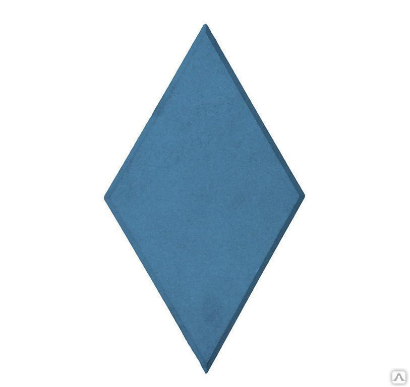 Тротуарная плитка Ромб 323х190х50 цвет синий