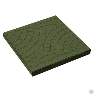 Тротуарная плитка Паутинка 300х300х30 цвет зелёный