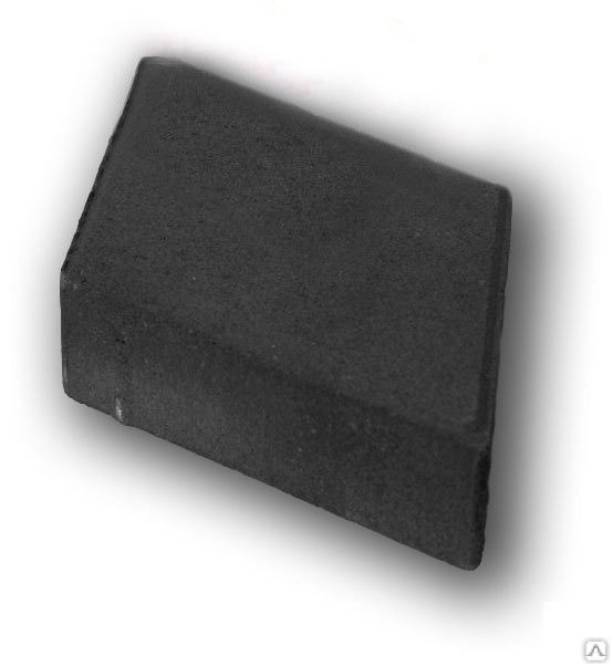 Тротуарная плитка Ромб 330х190х45 цвет чёрный