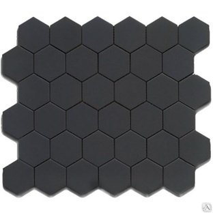 Тротуарная плитка Соты 235х265х40 цвет чёрный 