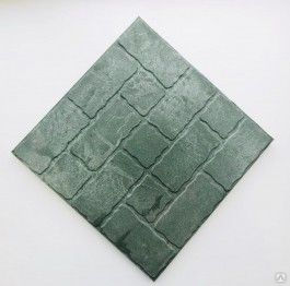 Тротуарная плитка полимер-песчаная 330х330х20 цвет зелёный