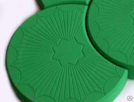 Тротуарная плитка Коло полукруг 500х45 цвет зелёный