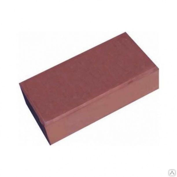 Тротуарная плитка Кирпичик 200х100х45 цвет коричневый