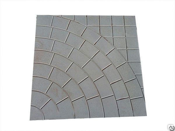 Тротуарная плитка Колодец 300х300х30 цвет серый