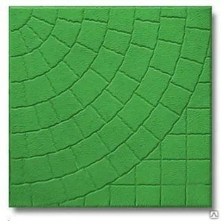 Тротуарная плитка Колодец 300х300х30 цвет зелёный