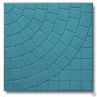 Тротуарная плитка Колодец 300х300х30 цвет синий 