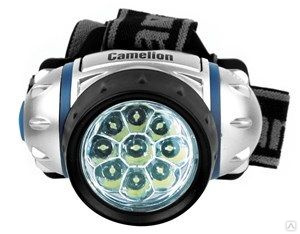 Фонарь налобный LED 5317-9Mx (3*AAA) 9св/д, 4 режима, BL, Camelion 