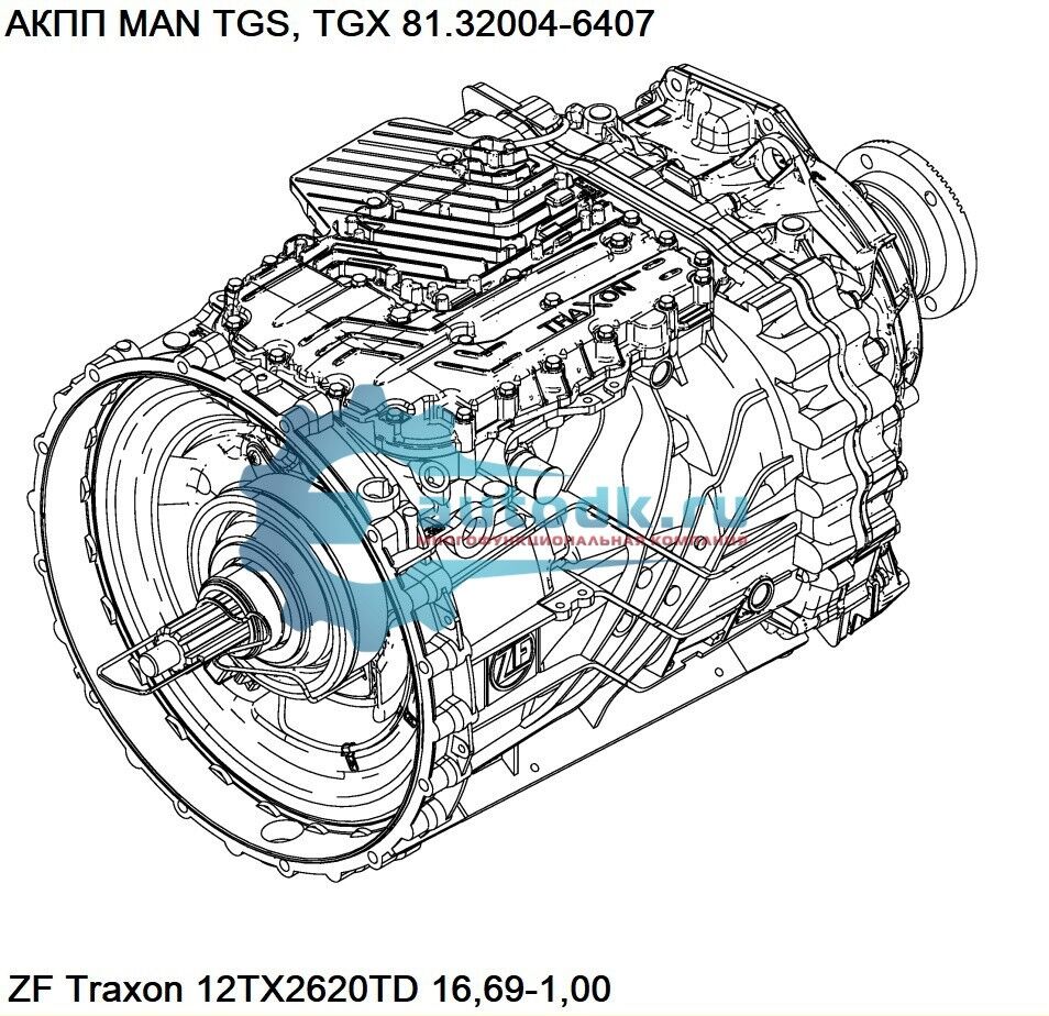 АКПП Ман Тгх, Тгс 81.32004-6407, 81320046407 кпп ZF Traxon