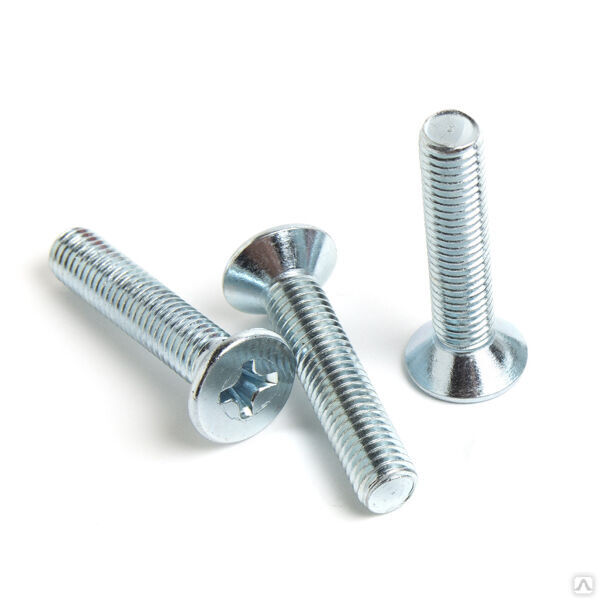 Винт с потайной головкой DIN 965 М4 16 мм 4,8 купить оптом и в розницу - Русболт